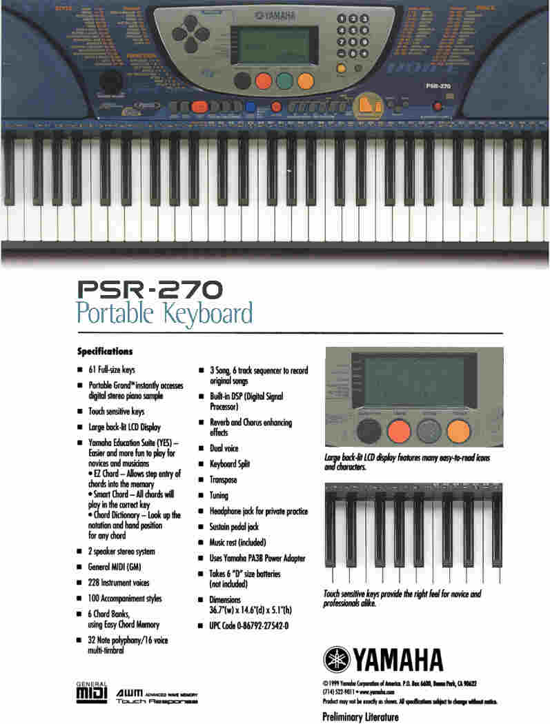 ... , PSR-340 Portable Keyboard , PSR-540 Portable Keyboard , PSR-270